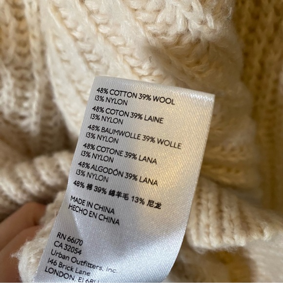 Anthropologie Pilcro Zip-Front Longline Wool Blend Cardigan - Picture 7 of 9